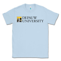 Dusty Blue Depauw College Classic Tee - artisFamous
