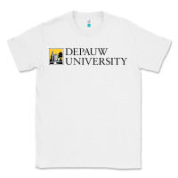 White Depauw College Classic Tee - artisFamous