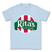 Dusty Blue Rita's Italian Cafe Classic Tee - artisFamous