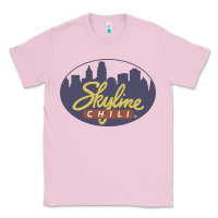 Bubblegum Pink Skyline Chili Resto Classic Tee - artisFamous