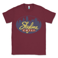 Burgundy Skyline Chili Resto Classic Tee - artisFamous