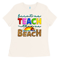 Bone first we teach then we beach Ladies Tee - Artiststas