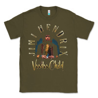Army Green jimi hendrix Classic Tee - artisFamous