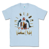Dusty Blue jimi hendrix Classic Tee - artisFamous