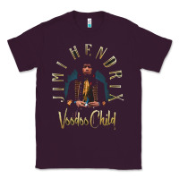 Plum jimi hendrix Classic Tee - artisFamous