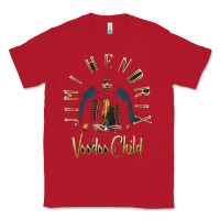 Red jimi hendrix Classic Tee - artisFamous