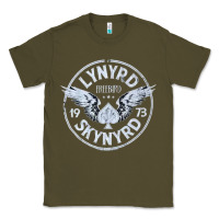 Army Green linyrd skynyrd Classic Tee - artisFamous
