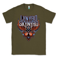 Army Green linyrd skynyrd Classic Tee - artisFamous