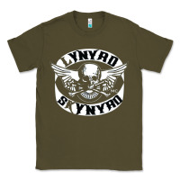 Army Green linyrd skynyrd Classic Tee - artisFamous