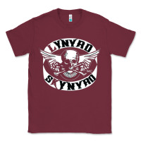 Burgundy linyrd skynyrd Classic Tee - artisFamous