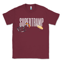 Burgundy supertramp Classic Tee - artisFamous