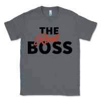 Charcoal Heather the real boss matching couple Classic Tee - artisFamous