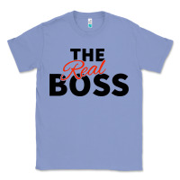 Colony Blue the real boss matching couple Classic Tee - artisFamous