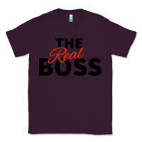 Plum the real boss matching couple Classic Tee - artisFamous