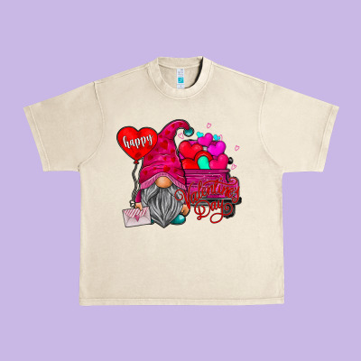 Happy Valentines Day Urban Heavy Tee Designed By Sublimationcraftshop