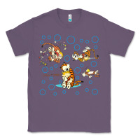 Lavender calvin and hobbes Classic Tee - artisFamous