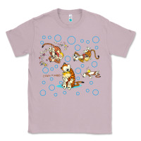 Lilac calvin and hobbes Classic Tee - artisFamous