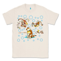 Natural calvin and hobbes Classic Tee - artisFamous