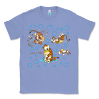 Colony Blue calvin and hobbes Classic Tee - artisFamous