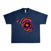 Navy tie dye patch Urban Heavy Tee - RanaPortraitStore