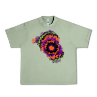 Oil Green tie dye patch Urban Heavy Tee - RanaPortraitStore