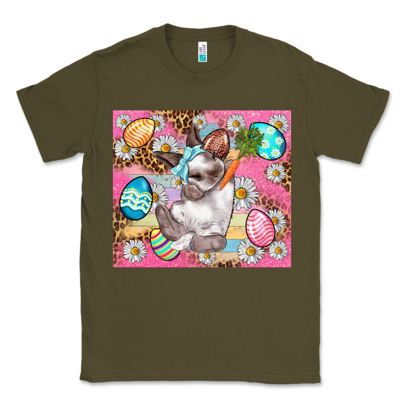 Easter Bunny And Egg With Leopard Pattern Tumbler Classic Tee by BundleAndBundleShop | Teevron