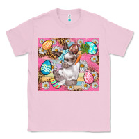 Bubblegum Pink Easter Bunny And Egg With Leopard Pattern Tumbler Classic Tee - BundleAndBundleShop