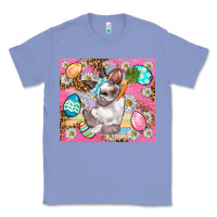 Colony Blue Easter Bunny And Egg With Leopard Pattern Tumbler Classic Tee - BundleAndBundleShop