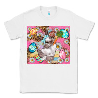 White Easter Bunny And Egg With Leopard Pattern Tumbler Classic Tee - BundleAndBundleShop