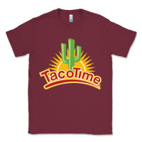 Burgundy Resto Tacotime Classic Tee - artisFamous