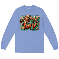 Colony Blue game day  lightning football Long Sleeve Tee - BarkalooDesign