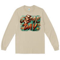 Mushroom game day  lightning football Long Sleeve Tee - BarkalooDesign