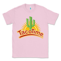 Bubblegum Pink Resto Tacotime Classic Tee - artisFamous