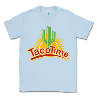 Dusty Blue Resto Tacotime Classic Tee - artisFamous