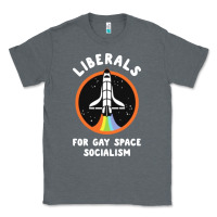 Charcoal Heather liberals for gay space socialism Classic Tee - artisFamous