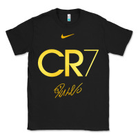 Black cr7 graphic Classic Tee - artisFamous