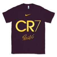 Plum cr7 graphic Classic Tee - artisFamous