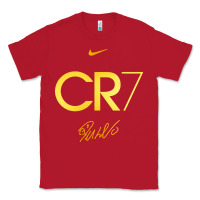 Red cr7 graphic Classic Tee - artisFamous