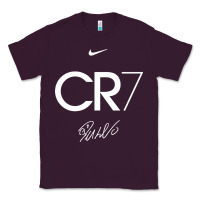 Plum cr7 graphic Classic Tee - artisFamous