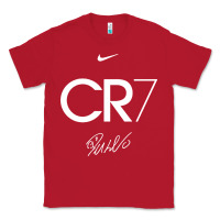 Red cr7 graphic Classic Tee - artisFamous