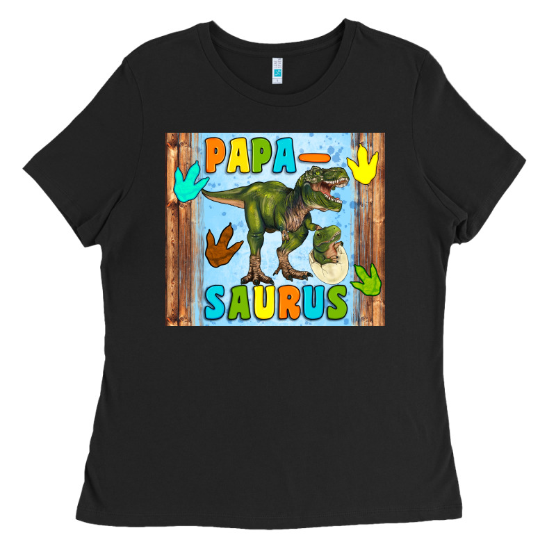 Papa Saurus Ladies Tee by Artiststas | Teevron