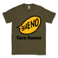 Army Green Resto Taco Bueno Classic Tee - artisFamous