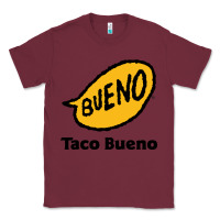 Burgundy Resto Taco Bueno Classic Tee - artisFamous