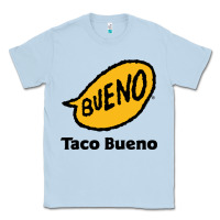Dusty Blue Resto Taco Bueno Classic Tee - artisFamous