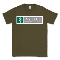 Army Green Ivy Tech Community College of Indiana Classic Tee - artisFamous