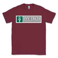 Burgundy Ivy Tech Community College of Indiana Classic Tee - artisFamous