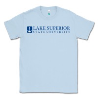 Dusty Blue Lake Superior College (LSSU) Classic Tee - artisFamous
