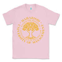 Bubblegum Pink Maharishi International College Classic Tee - artisFamous