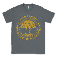 Charcoal Heather Maharishi International College Classic Tee - artisFamous