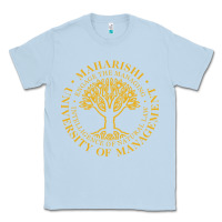 Dusty Blue Maharishi International College Classic Tee - artisFamous